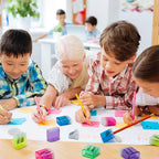 60 Pack Pencil Sharpeners Bulk - Colored Handheld Pencil Crayon Double Hole Sharpener, School Classroom Supplies