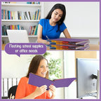 Noveread 1 Set 25 Alphabet File Dividers A-Z Tab Letter Size 1/5 Cut Tab Positions Alphabetical Number File Folder Organizer Guides Cabinet and Desk Dividers for School Office (Modern Colors)
