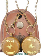 Brass Compass Personalized – Waterproof Pocket Compass for Son, Grandson, Daughter – Baptism, Communion, Easter, Graduation Gift – Engraved with Your Tommy, Your Tubbo