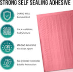 Levex - #0000 4" x 6" [5 Pack] Pink Poly Bubble Mailers, Padded Envelope Mailers, Packing Envelope & Mailing Bags for Shipping