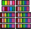 KICNIC Sticky Tabs 2250pcs, Self-Adhesive Book Tabs for Annotating Books, Arrow Page Markers Flags for Notebooks, Bible, Binder, School, Office[3 Designs, 3 Sizes, 10 Bright Colors]