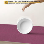 WochiTV Shelf Liner for Cabinets, Drawer Non Adhesive Non Slip Foam Mat for Kitchen, Pantry, Bathroom, Cupboard, Garage, Closet, Shelves, Drawer, Tool Box, Fuchsia 23.6 x 236 inches