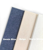 DECORITA Blue Felt Bulletin Board 47"x35" | Large Cork Pin Board Alternative for Office, Home & Classroom | Felt Wall Tiles (12-Pack) | Blue Classroom Decor Office Supplies | Denim Blue