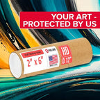 Paclord 2" x 6" Heavy-Duty Reinforced Cardboard Mailing Tube, Pack of 6 Tubes with 12 Caps – Secure USPS Approved – Great for Shipping and Storing of Prints, Artwork, Posters or Documents