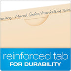 Pendaflex File Jackets, Flat, No Expansion, Manila, Letter Size, Straight Cut Tab, 100/Box
