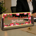 Desk Name Plate Personalized Custom Light Up Acrylic Plaque for Desk Customized Office Gifts for Coworkers Teacher Employee Office Decor for Women Men