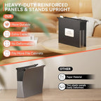 ThinkTex Extra Capacity Plastic Hanging File Folders, 3 Pack Reinforced Expanding Hang Folder Letter Size,Accordion Pocket,Heavy Duty 3.15 Inch Expansion,Hanging Folder Organizer for Office Home