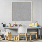 Amanti Art Silver Framed Magnetic Board 26x26 Medium Vision Board for use with Magnets, 100% Metal Sheet to Display Items as Office Decor or for Home Organization in mudroom, Kitchen or Kids Room