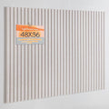 Lightomorrow Large Bulletin Board, 48 x 36 inches Felt Board Decorative Pin Board, 4' x 3' Cork Board Alternative for Wall, Foldable Photo Board with 20 Pushpins - Oatmeal Stripes