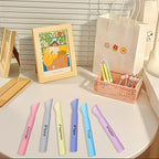 EooUooIP Aesthetic Highlighters, 6 Pack Tank Style Highlighters, Pastel Color, Chisel Tip, No Bleed Bible Highlighter, Assorted Colors, School Supplies