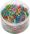 Paper Clips Colorful, 1000PCS Small 1.1 inch, Durable and Rustproof, Great for Office School Organizing (Multicolored, 1.1 inch)