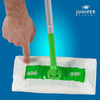 Juniper CLEAN Wet Floor Wipes, Multi Surface Floor Cleaner Wet Mop Pads Fit Swiffer Sweeper Mop, Fresh Scent & Plant-Based Textured Cloth Trap Absorb Dirt, 20 Count (Pack of 8)