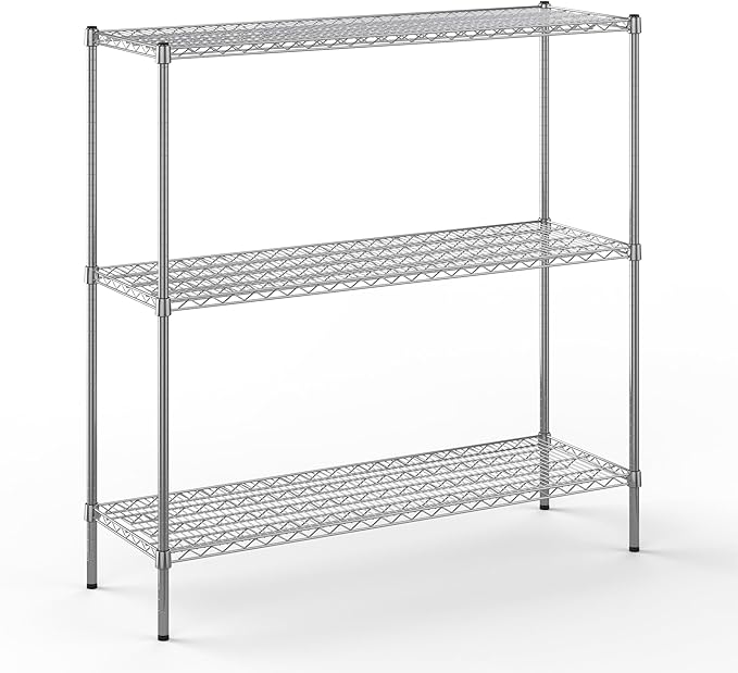 Regal Altair 18" Deep x 54" Wide x 54" Height Wire Shelving Kit | 3-Tier | NSF Commercial Storage Rack Unit