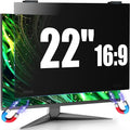 JEEETINTX Magnetic 22 Inch Computer Privacy Screen for 16:9 Aspect Ratio Widescreen Monitor, Eye Protection Anti Glare Blue Light Privacy Filter Shield, Removable Hanging 22in Protector