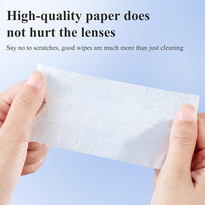Glasses Wipes Lens Cleaner- 320 Pre-Moistened Individual Wrapped Eye Glasses Cleaning Wipes | Glasses Cleaner Safely Cleans Glasses, Sunglasses, Phone Screen, Electronics & Camera Lens