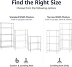 Amazon Basics 5-Shelf Adjustable, Storage Shelving Unit, (200 Pound Loading Capacity per Shelf), Steel Organizer Wire Rack, 23.2 x 13.4 x 60 inches (LxWxH), Chrome