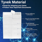 10x13 Tyvek Envelopes, Mailing Envelopes 10x13, Catalog Envelopes, Self Sealing Closure, Tyvek Material, 14 lb., Puncture, Tear & Moisture Resistant (100 Pack)