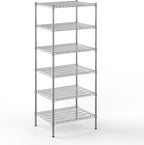 Regal Altair 24" Deep x 30" Wide x 74" Height Wire Shelving Kit | 6-Tier | NSF Commercial Storage Rack Unit