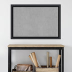 Amanti Art Black Framed Magnetic Board 27x39 Large Vision Board for use with Magnets, 100% Metal Sheet to Display Items as Office Decor or for Home Organization in mudroom, Kitchen or Kids Room