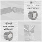 SWRT 24-Pack Silver Heavy Duty Duct Tape Strong Adhesive, 2 Inch x 720 Yd Duct Heavy Duty Waterproof All Weather Gray Duct Tape No Residue Sealing & Patching for Indoor&Outdoor Repair