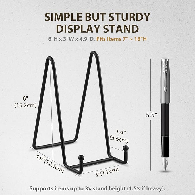 LIONWEI LIONWELI Decorative Plate Stand Holder Picture Frame Stand Easel Display Stand