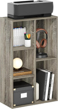 Furinno LUDER Book Shelf, 5-Cube Bookshelf, Reversible Bookcase, 9.4 x 19.5 x 31.5, for Living Room, Bedroom, Home Office, French Oak