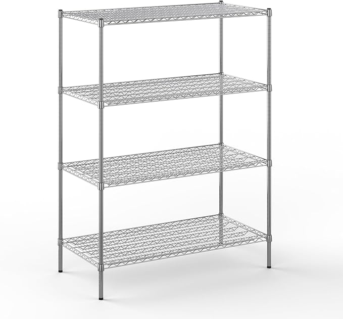 Regal Altair 24" Deep x 48" Wide x 64" Height Wire Shelving Kit | 4-Tier | NSF Commercial Storage Rack Unit
