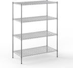 Regal Altair 24" Deep x 48" Wide x 64" Height Wire Shelving Kit | 4-Tier | NSF Commercial Storage Rack Unit