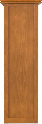SIMPLIHOME Artisan Bookcase - 57 inch Tall 12-Cube Solid Wood Cube Organizer in Honey Brown, Transitional Storage Bookcase for Living Room, Study Room or Office with Fixed Shelves and Tapered Legs