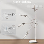 Newkana LED Desk Lamp with CRI 98, Advanced Eye-Caring Bright Desk Light for Crafting, Home Office & Kids Studying, Multi-Angle Adjustable, Dimmable Full Spectrum with Touch & Gesture Control