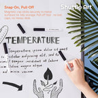 Shuttle Art Dry Erase Markers, 15 Pack Black Magnetic Whiteboard Markers with Erase,Fine Point Dry Erase Markers Perfect For Writing on Whiteboards, Dry-Erase Boards,Mirrors for School Office