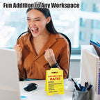 Funny Desk Signs, 2-Pack Answer Desk Rates Sign with Humorous Quotes for Office Decor, Hilarious Funny Gag Gifts for Coworkers, Perfect Boss Gifts for Women Men, Sarcastic Cubicle Accessories