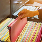 HERKKA Extra Capacity Legal Size Hanging File Folders, 30 Pack Reinforced Legal Size Hanging Folders with Heavy Duty 2 Inch Expansion, Designed for Bulky Files, Medical Charts, Assorted Colors