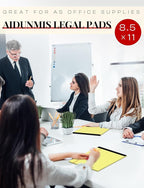 Yellow Legal Pads 8.5 x 11 Writing Pads Yellow Note Pads 8.5 x 11 Perforated Wide Ruled Lined Notepads Pads of Paper 3 Pack Yellow Pads 30 Sheets Per Notebook Legal Notepads for Office, Home, School