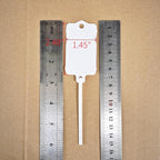 100pcs Reusable Blank Plastic Tags Ties Key Tags 1.45"*2.48" Serrated Tension Sealing Strap with Large Label Plastic Tie Mark Label Waterproof Hang Sign Write on Tag (5 Colors Mixed, 100pcs)