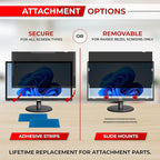 SightPro 24 Inch 16:10 Computer Privacy Screen Filter for Monitor - Privacy Shield and Anti-Glare Protector