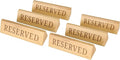 Wood Table Top Seating Reserved Signs for Weddings, Restaurants, 6 inches (Pack of 6)