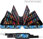 YOUSHARES Big Capacity Colored Pencil Case - 480 Slots large Pen Case Organizer with Multilayer Holder for Prismacolor Colored Pencils & Gel Pen (Orchid)