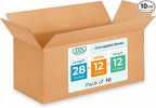 Long Shipping & Moving Boxes 28x12x12 inches (10-Pack) - Extra Strength 200 lb vs Regular - Corrugated Boxes for Packaging Moving Stuff - Packing Box - Packing Box for Shipping by IDL Packaging