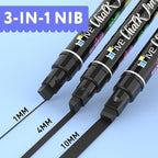 TFIVE White&Black Chalk Markers - 2 Pack Jumbo Liquid Chalk Pens with 10mm 3 in 1 Nib Wide Tips, Dry & Wet Erase Marker Pens for Glass, Chalkboard, BlackBoard, Windows, Calendar, Pumpkin, Mirror