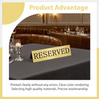 6PCS Reserved Table Signs Set,Reserved Seating Signs for Weddings and Important Events, Table Card Holders,Suitable for Reserving Seating in Restaurant Tables