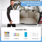 DOLLAR BOSS Large White Board 60 x 48 Inch Foldable Magnetic Whiteboard for Wall, Portable Double Sided Dry Erase Board, Aluminum Frame Message Board for School, Office, Classroom with Eraser, Markers