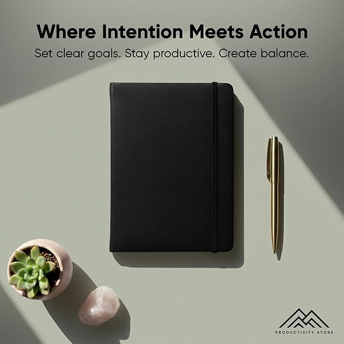 Dated, 2026 Planner, 5.8” x 8.3” - The #1 Productivity Planner to Achieve Your 2026 Goals - Planner 2026-2027 by PRODUCTIVITY STORE (A5, BLACK)