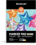 Shuttle Art Marker Pad,11.69”x8.27” Portable A4 Sketchbook, 60 Sheets Drawing Paper, 98LB/160GSM Smooth Surface Bleedproof Art Paper, Glue-Bound, Great for Beginners to Draw, Paint & Sketch