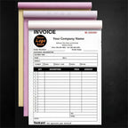 Custom Invoice Book in 3-Part /2-Part Receipt Book with Carbon Copies Personalized Carbonless Service Invoice Form Books Sales Order Book with Company Name Logo Address,E-Invoice Book with Logo