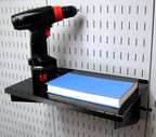 Wall Control KT-400-WRK B Slotted Tool Board Workstation Accessory Kit for Wall Control Pegboard Only, Black