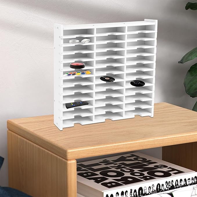 Abizarch 36 Slots Ink Pad Printing Storage Box, Large Capacity Ink Pad Holder for Stamp Up or Ranger Ink Pads Painting Tray Rack for Crafts Supply