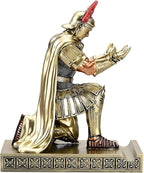 HDMbigmi Centurion Cloak Warrior Knight Pen Holder Mobile Phone Stand Desk Organizers and Accessories as Gift for Office and Home (Bronze)
