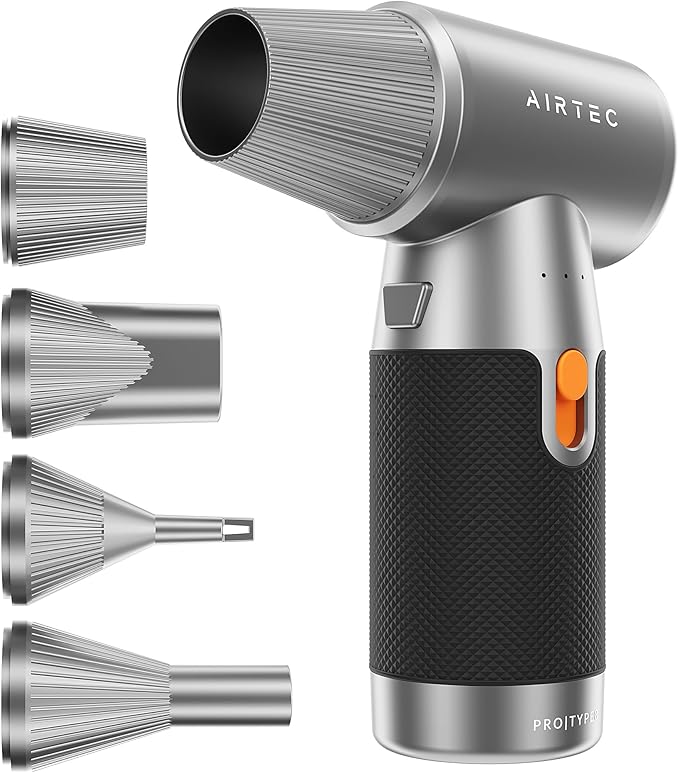 IT Dusters AirTec Ultra Electric Air Duster Blower for PC, Laptop, Console, Electronics and Home Cleaning, Environmental Alternative to Spray air can Duster Keyboard Cleaner (Type 8 - Space Core)