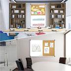 XBoard Magnetic whiteboard 36 x 24 - Combo Whiteboard Dry Erase Board Cork Board 36 x 24